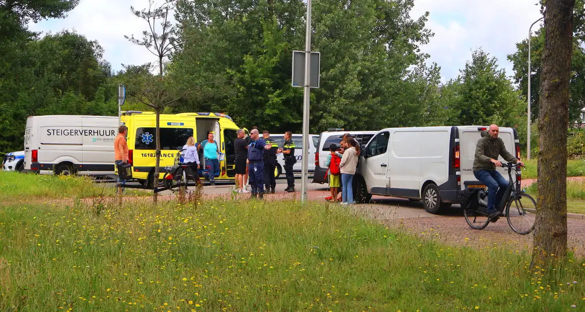 Fietser aangereden door sleepkabel