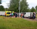 Fietser aangereden door sleepkabel