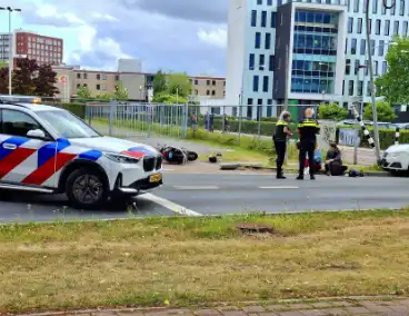 Verkeerslichten buiten werking door klap