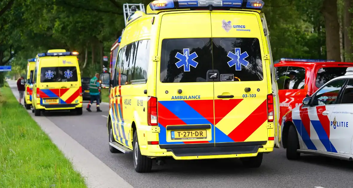 Eenzijdig ongeval met vier gewonden - Foto 1
