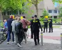 Mobiele eenheid ingezet bij protest
