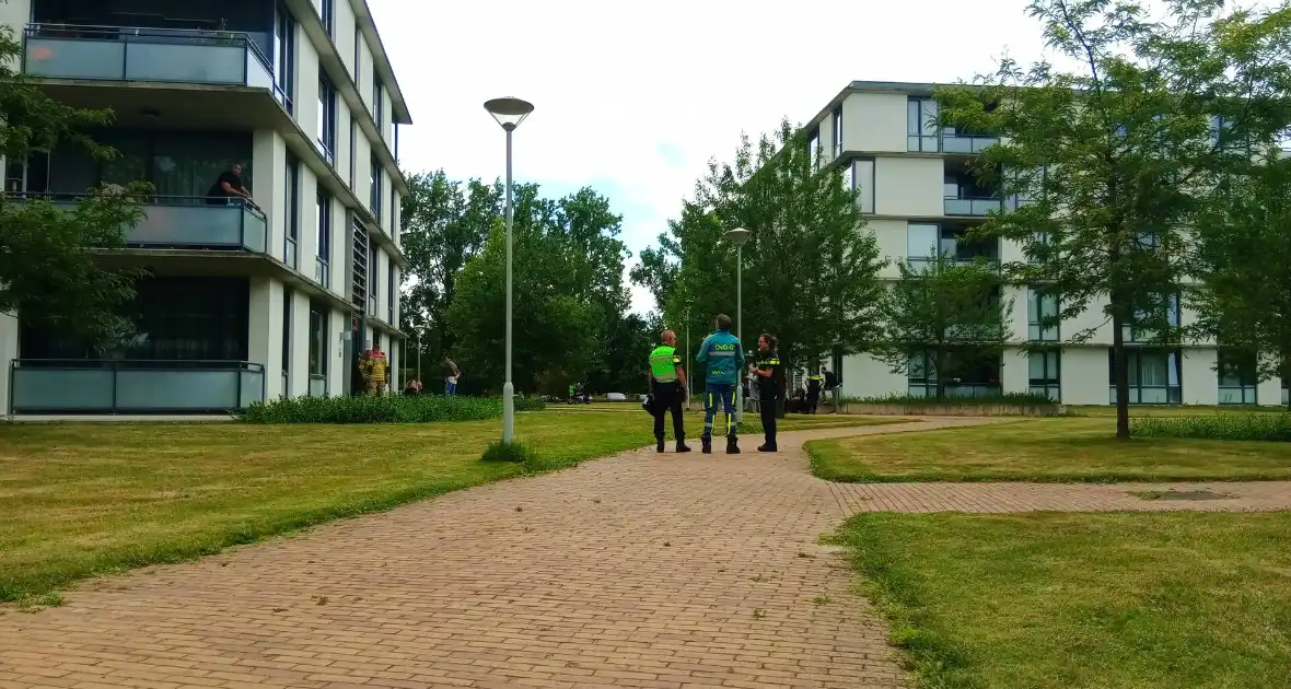 Brand in flatwoning door vergeten pan