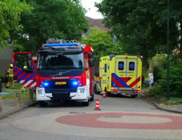 Persoon gecontroleerd na brand in flatwoning