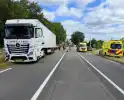 Botsing met vrachtwagen leidt tot zwaargewonde