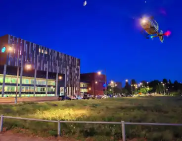 Traumahelikopter ingezet bij noodsituatie in politiebureau