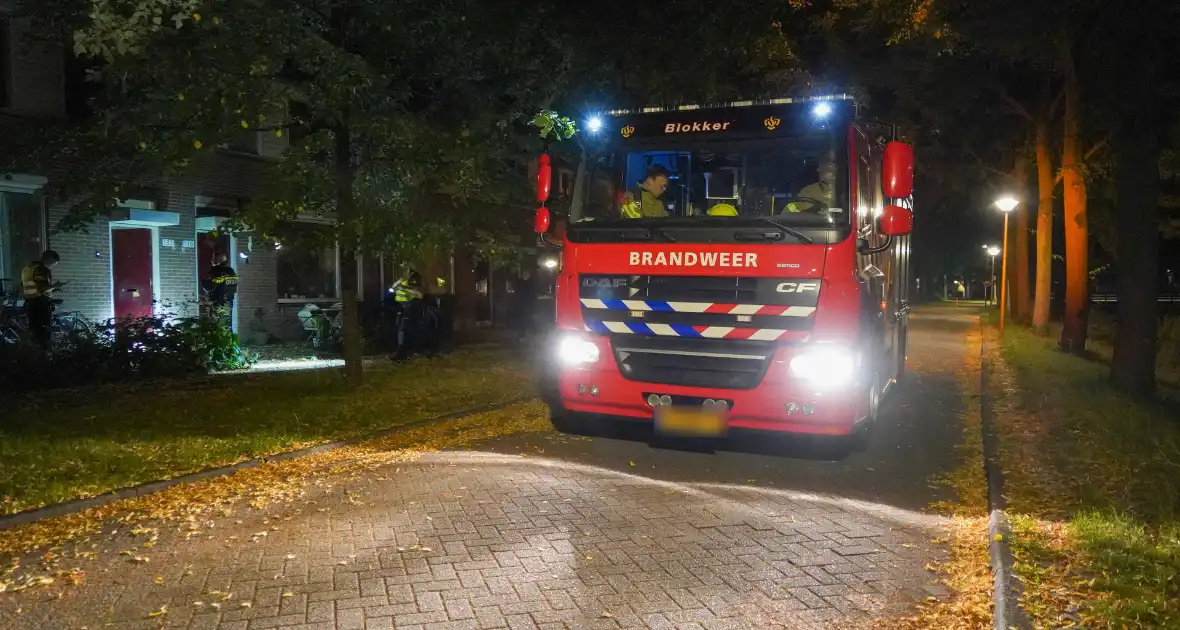 Voordeur van woning beschadigd na explosie