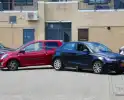Botsing bij uitrijden op parkeerterrein