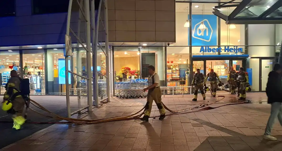 Brandmelding in supermarkt