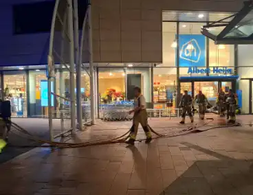 Brandmelding in supermarkt