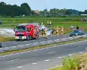 Personenauto vat vlam op snelweg
