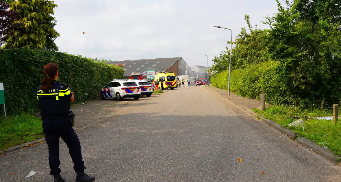 Brand in recyclinghal - Foto 2