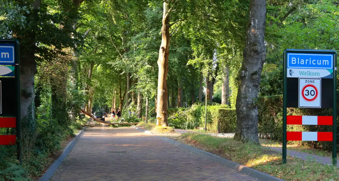 Tak breekt af en blokkeert weg - Foto 3