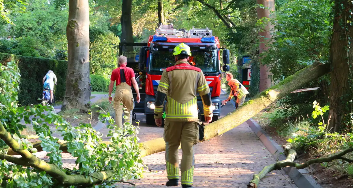 Tak breekt af en blokkeert weg - Foto 7