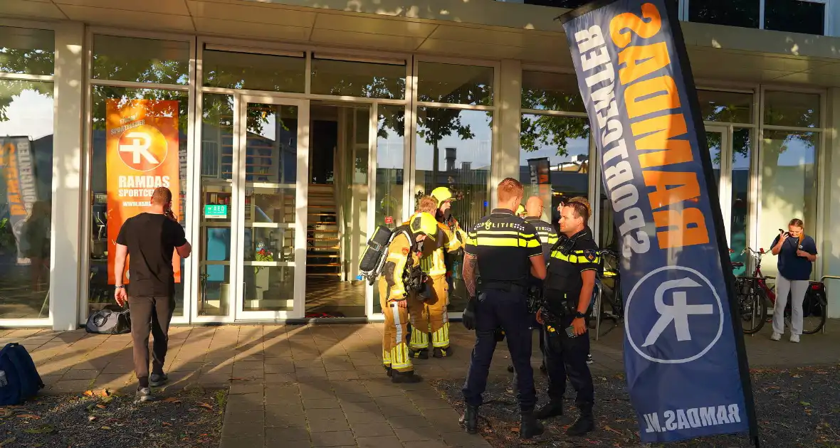 Brand in sauna van sportschool