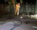 Vuurwerk veroorzaakt brand in berm