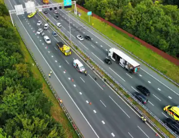Rijbanen afgesloten na ongeluk