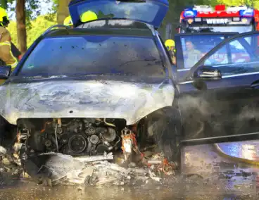 Autobrand verwoest voertuig