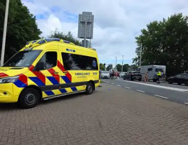 Auto's en fiets betrokken bij aanrijding