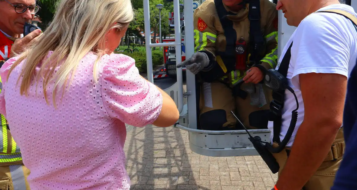 Brandweer redt kat Frenkie van dak - Foto 8