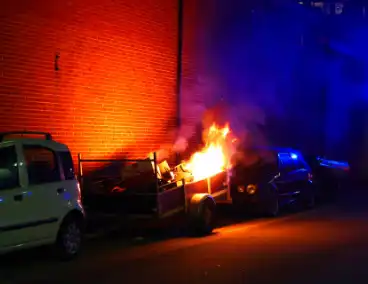 Alerte bewoner meldt vlammen vanaf industrieterrein
