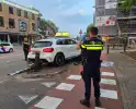 Auto ongeval eindigt tegen paal