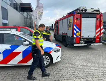Brand in accucontainer vereist inzet brandweer