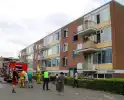 Flatwoningbrand met grote inzet hulpdiensten
