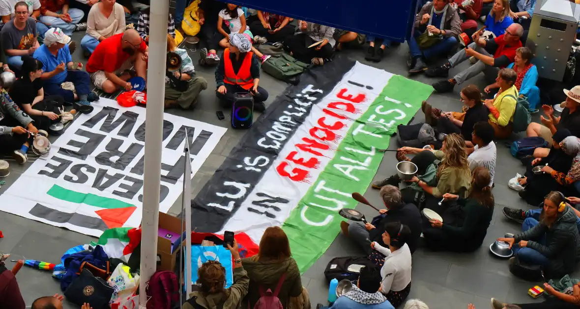 Demonstratie tegen uithongering in Gaza - Foto 10