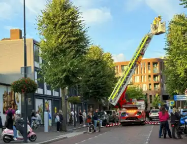 Brandweer bevrijdt duif uit benarde situatie