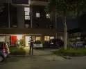 Benzinefles ontploft bij woning