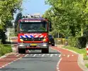 Buitenbrand veroorzaakt door onkruidverbranding