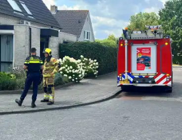 Wasdroger in brand, niemand gewond