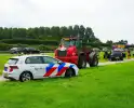 Auto in sloot na ongeluk