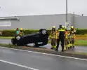 Auto uit de bocht bij ongeval