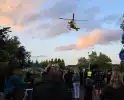 Traumahelikopter trekt bekijks