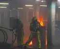 Containerbrand leidt tot schade in parkeergarage