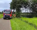 Vuur in berm snel onder controle