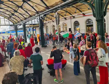 Demonstranten eisen aandacht voor Palestina