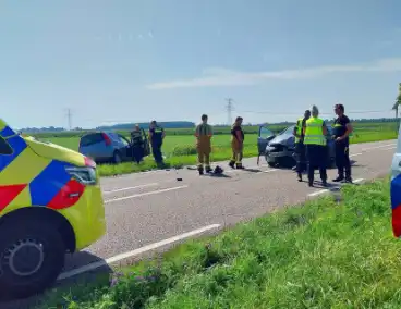 Traumahelikopter ingezet bij verkeersongeval