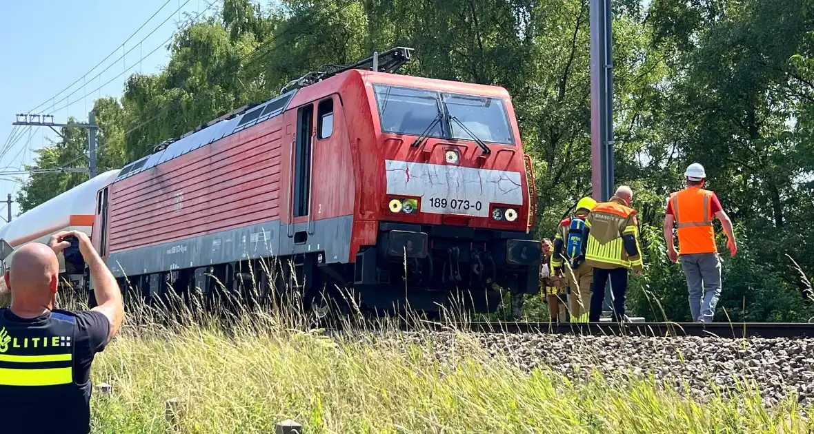 Treinverkeer stil door brand