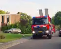 Brandweer sloopt muur om bij brandhaard te komen