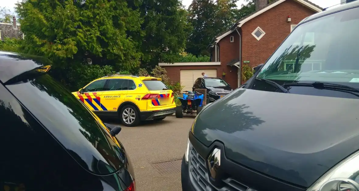 Ongeval tussen quad en step