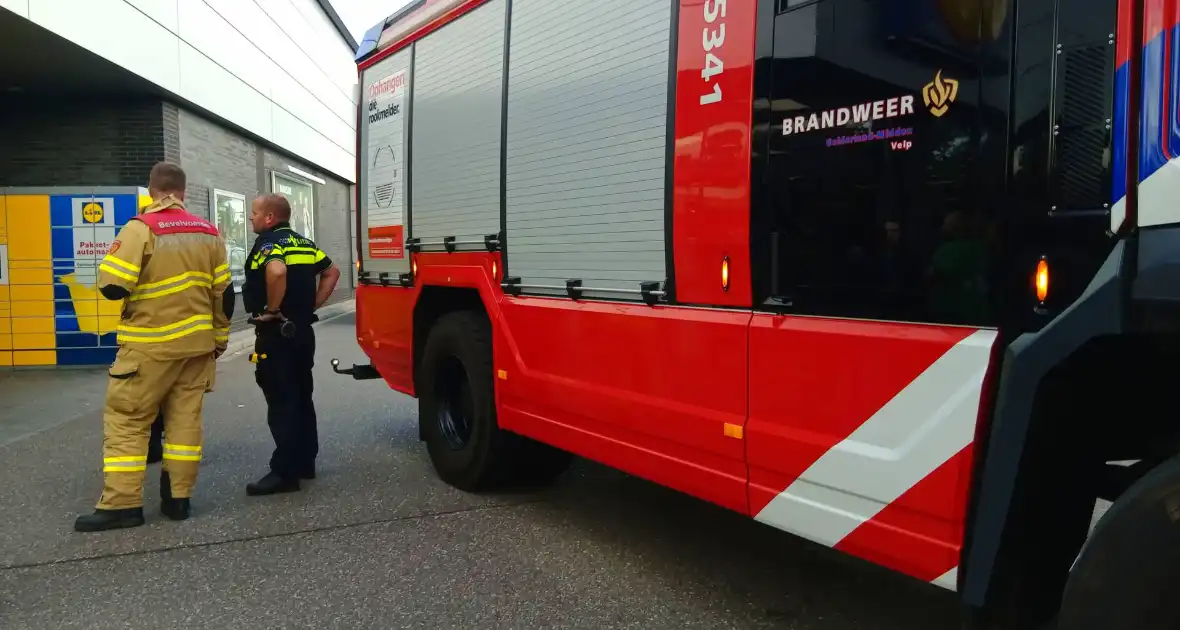 Hulpdiensten reageren snel op gasmelding