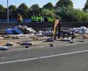 Vrachtwagen ongeval zorgt voor verkeerschaos