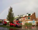 Brandweer verwijderd losgewaaid dakkapel