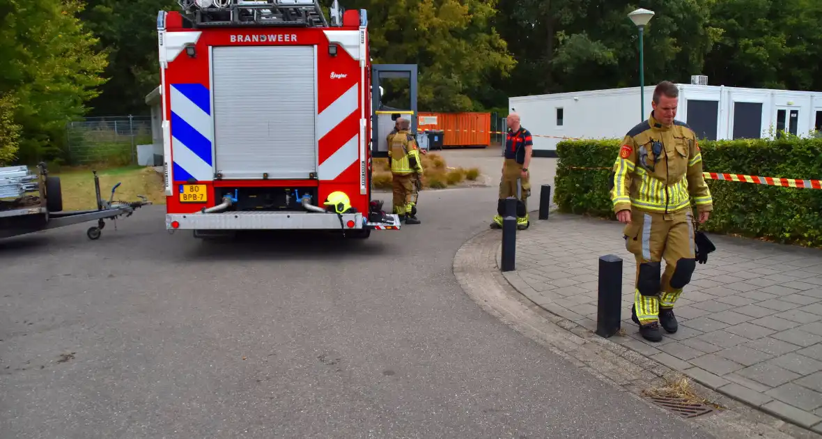 Brandweer in actie bij lekkage