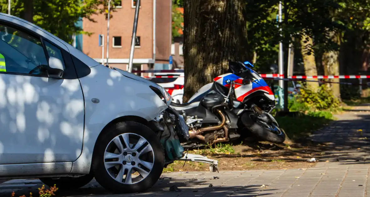 72-jarige man onder invloed van drugs botst op motoragent