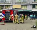 Brand op vierde etage van flatgebouw