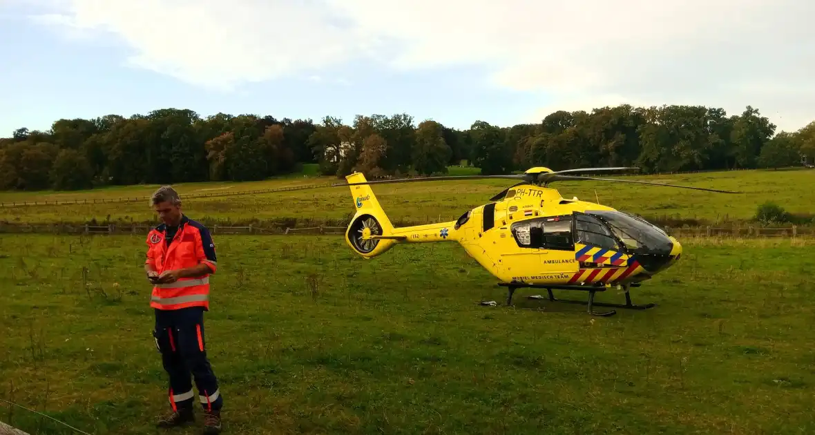 Traumateam landt voor medisch incident
