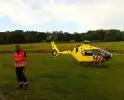 Traumateam landt voor medisch incident